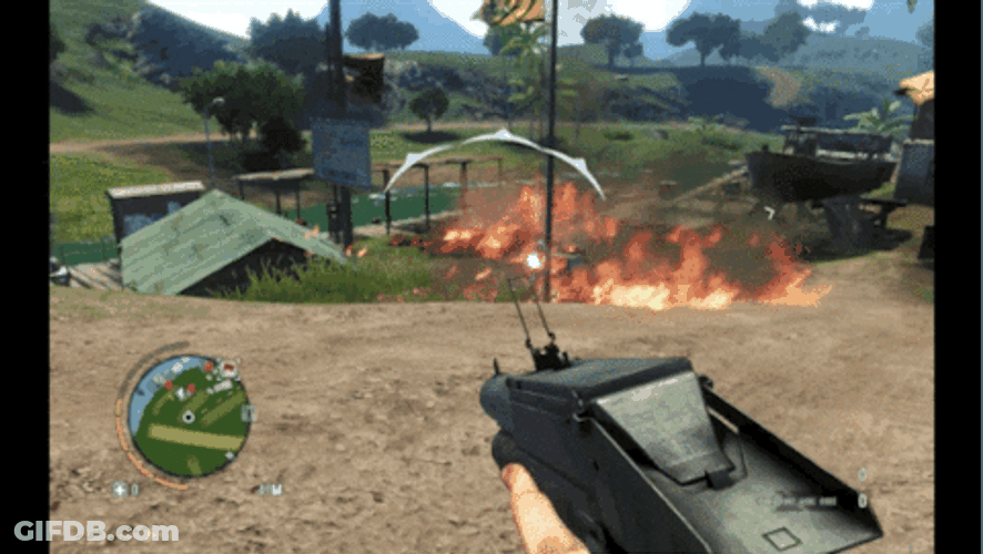 Far Cry 3 Shooting Fire GIF