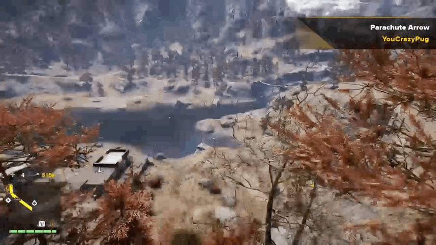 Far Cry 4 Parachute Arrow Shot GIF