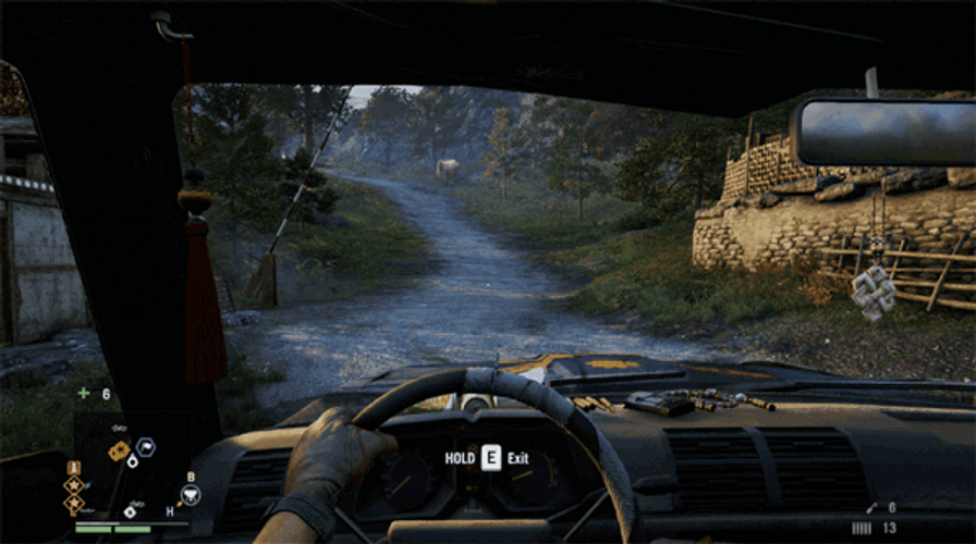 Far Cry 4 Windshield Smash GIF