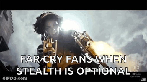 Far Cry Fans When Stealth Is Optional GIF