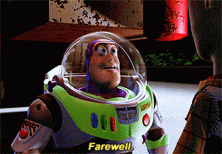 Farewell Buzz Lightyear Toy Story GIF