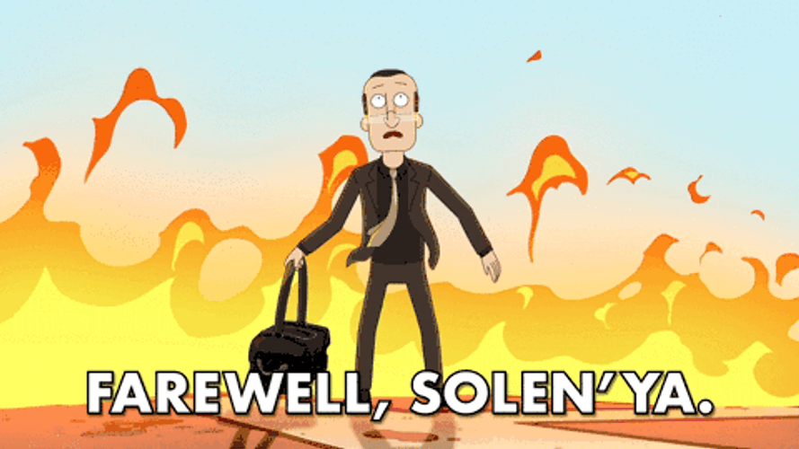 Farewell Fire Rick And Morty GIF