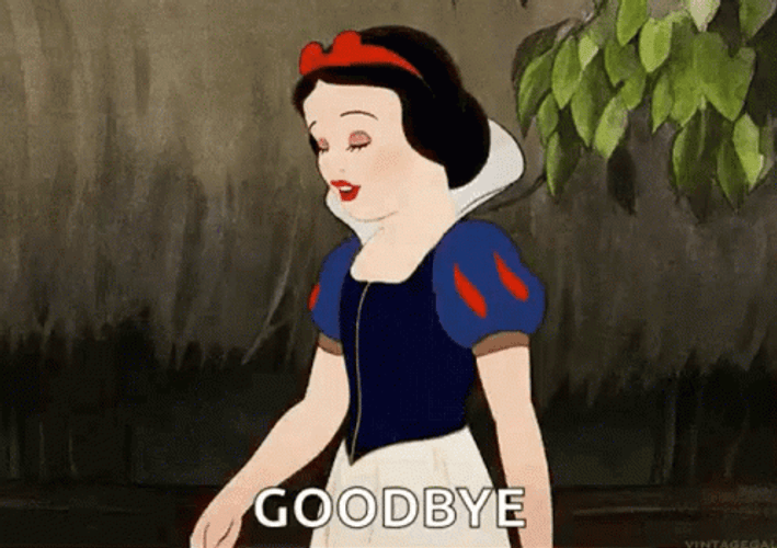 Farewell Kiss Bye Snow White GIF