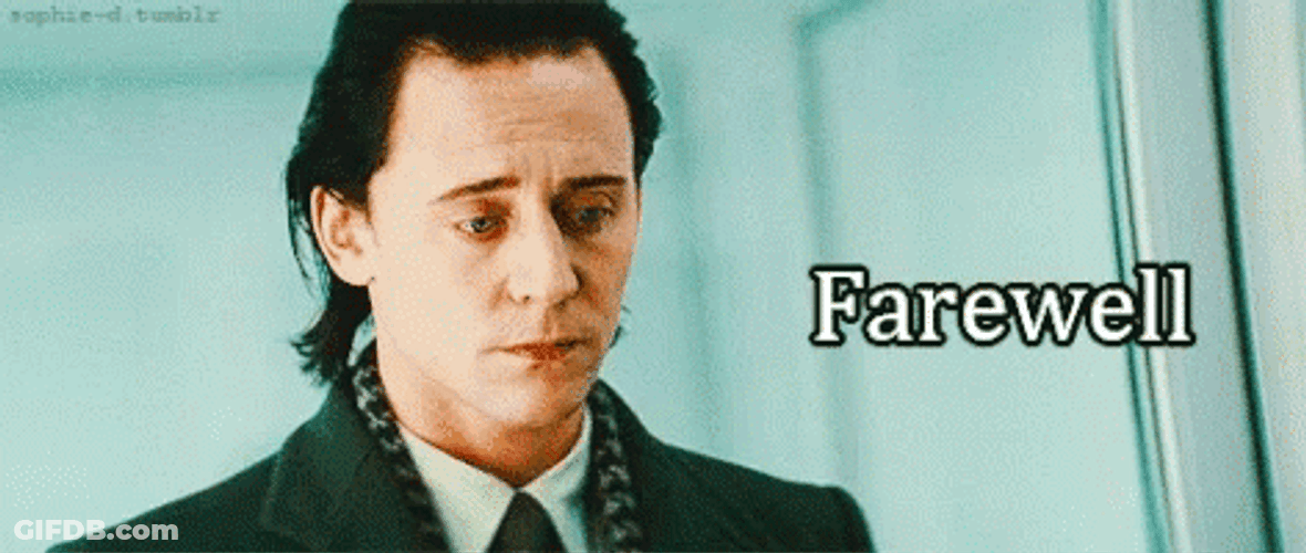 Farewell Loki Tom Hiddleston GIF
