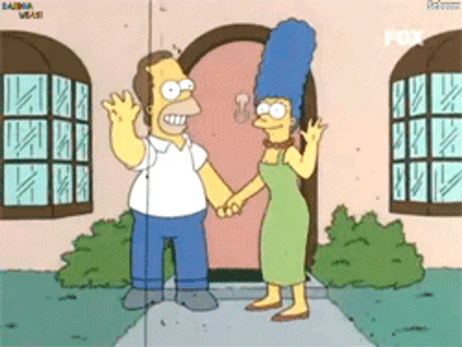 Farewell Simpsons Vintage Retro GIF
