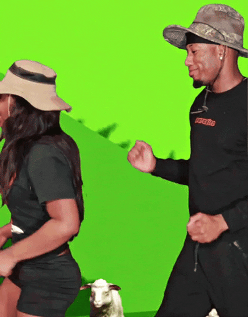 Farm Couple Happy Dance Meme GIF