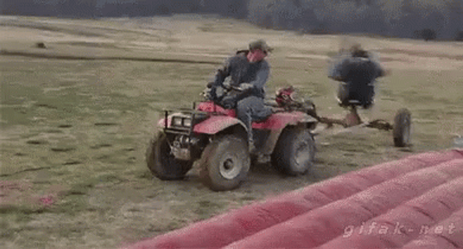 Farmer Playing In A Field GIF