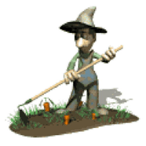 Farmer Plowing Carrots GIF