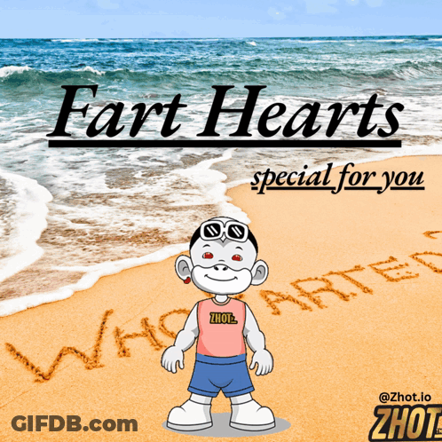 Fart Hearts Poster For You GIF