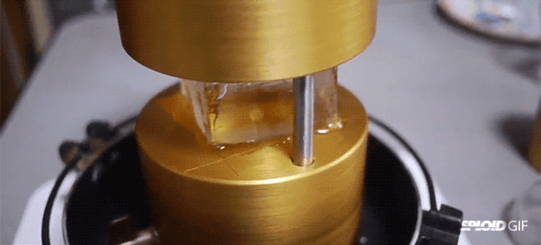 Fascinating Ice Cube Ball GIF