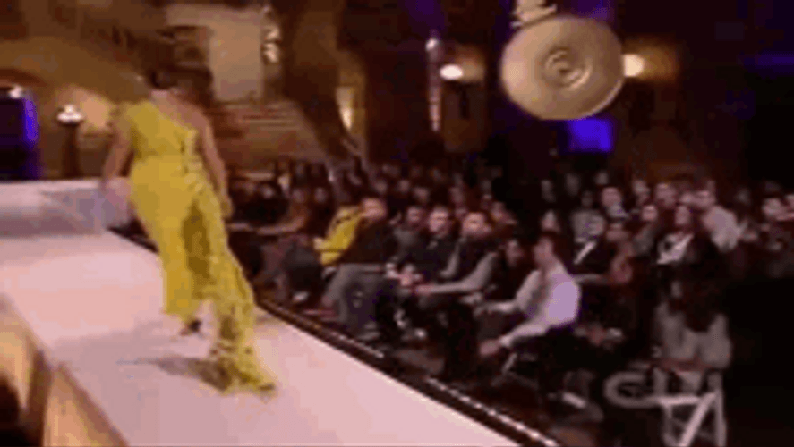 Fashion Model Runway Fail GIF