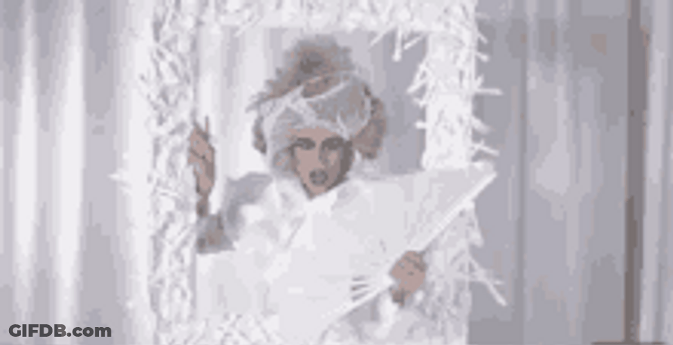 Fashion Model Using Fan GIF
