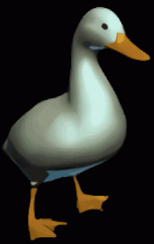 Fast 3D Duck Animation GIF