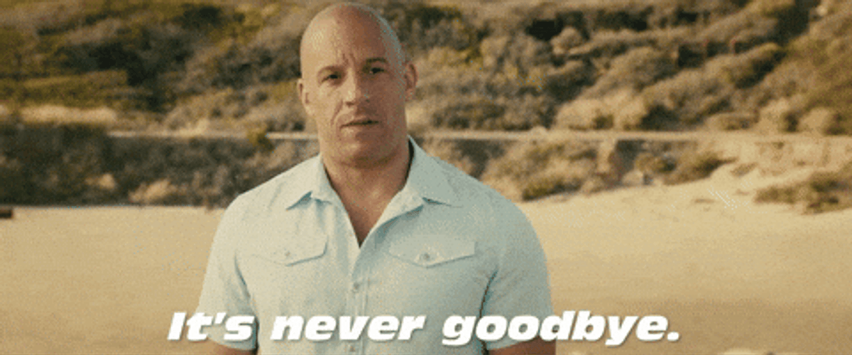 Fast And Furious Dom Its Never Goodbye GIF