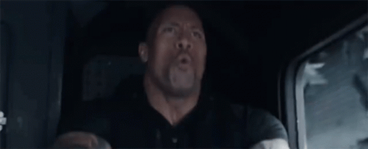 Fast And Furious Ecstatic Dwayne Johnson GIF