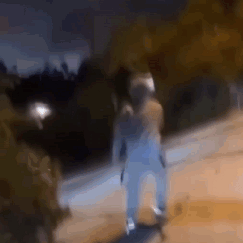 Fast Car Flying Past Guys GIF