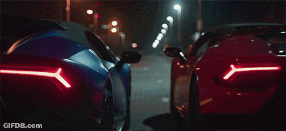 Fast Car Lamborghinis Racing GIF