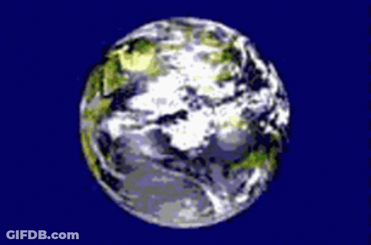 Fast Earth Spinning GIF