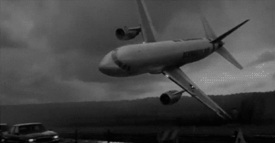 Fast Falling Plane Crash Explode GIF