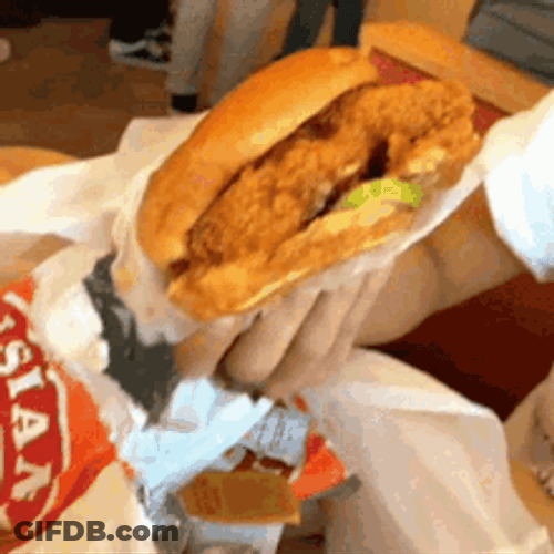 Fast Food Chicken Sandwich GIF