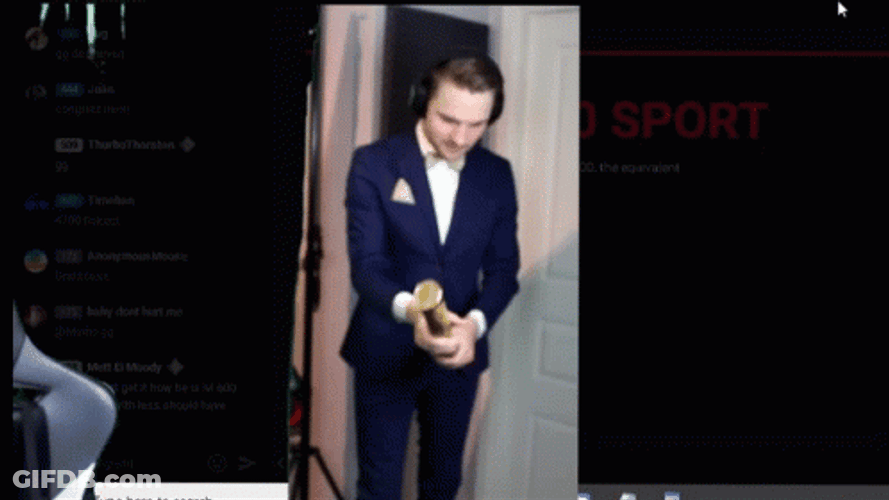 Fast Golden Falling Confetti GIF
