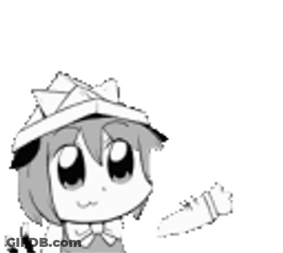 Fast Hello Wave From Animated Girl GIF