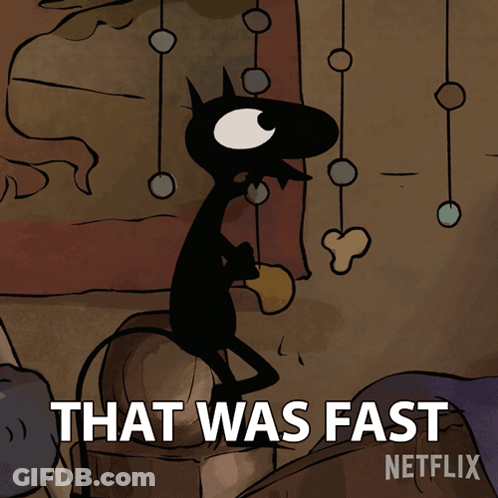 Fast Netflix Cartoon Character GIF