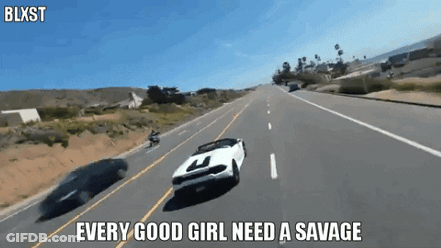 Fast Running White Sports Car GIF