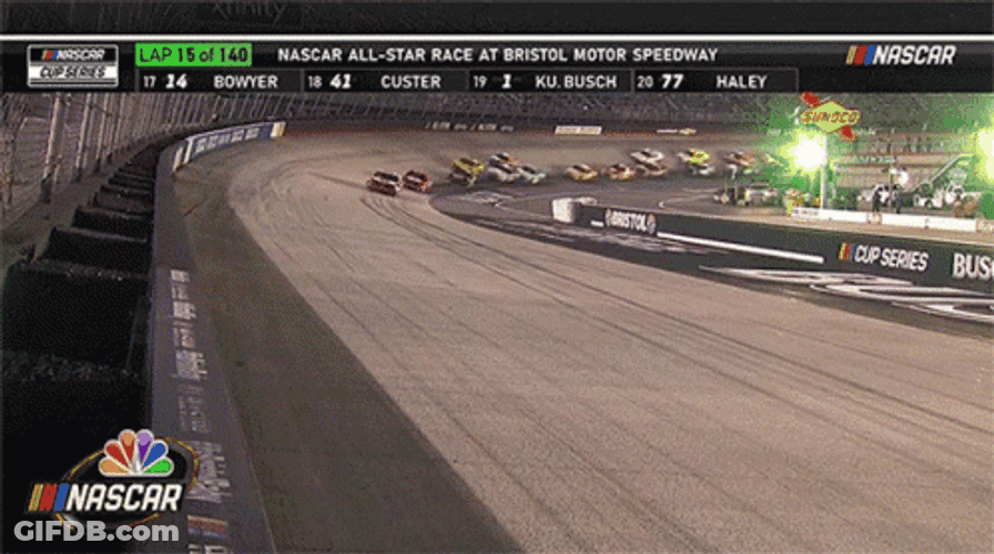 Fast Speedy Race Car At Night GIF