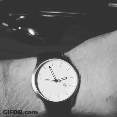 Fast Time In Wrist Clock GIF