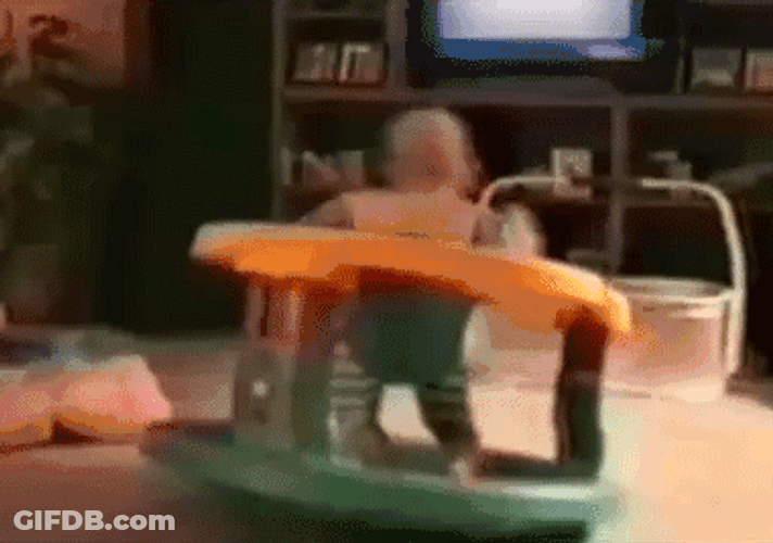 Fast Twirling Baby GIF