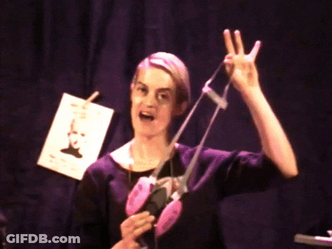 Fasten Your Gas Mask Woman GIF