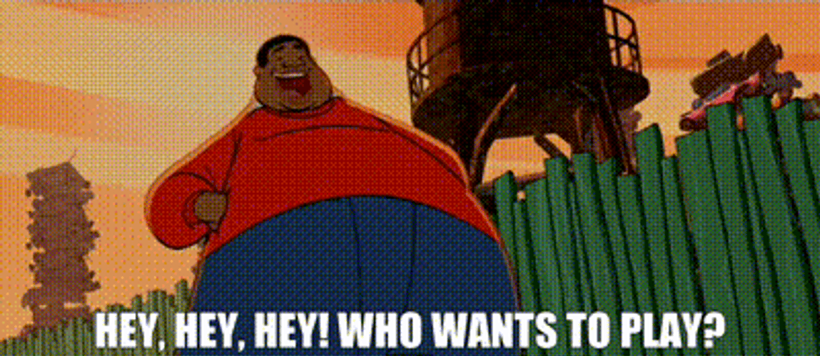 Fat Albert Who Wants To Play GIF