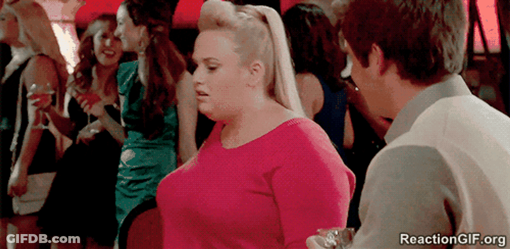 Fat Amy Flirt Wink GIF