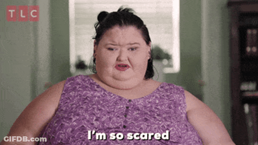 Fat Amy Is Scared GIF