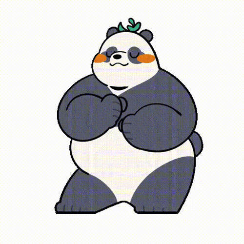 Fat Animated Dancing Panda GIF