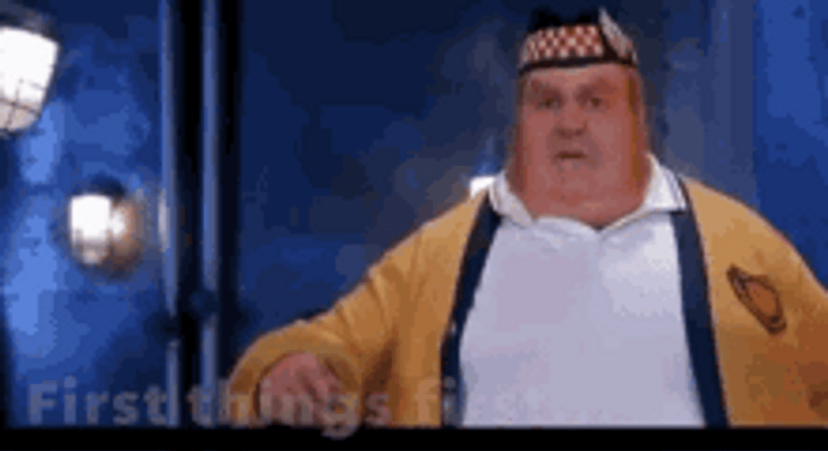 Fat Bastard First Thing First GIF