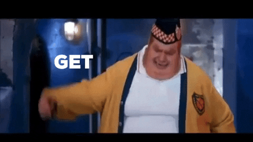 Fat Bastard Pointing His Belly GIF