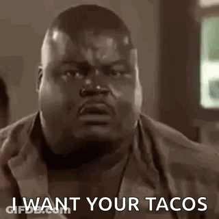 Fat Black Man Talking Tacos Funny Face GIF
