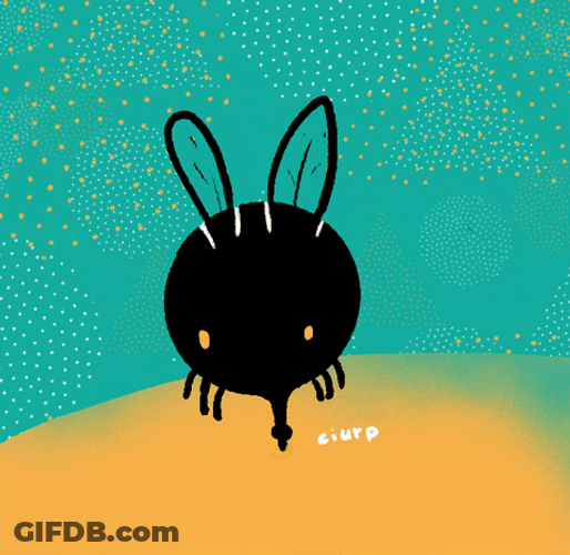 Fat Black Mosquito Bite GIF