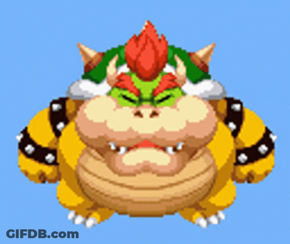 Fat Bowser Blubber Bear GIF