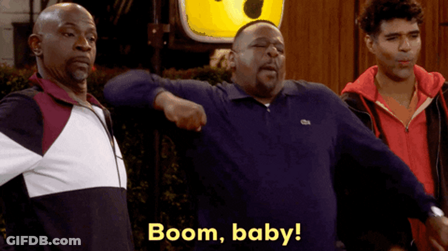 Fat Guy Boom Whoomp There It Is GIF