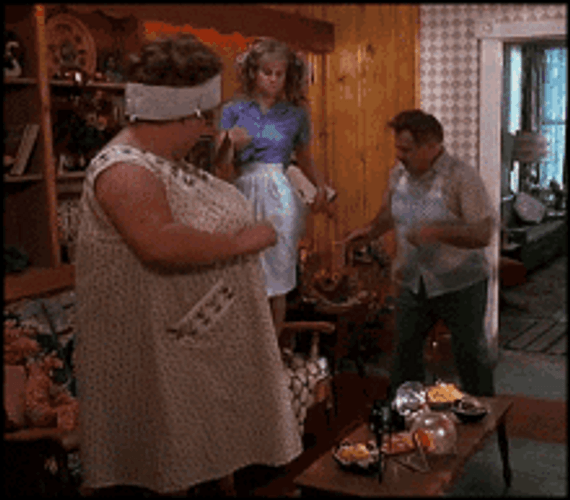 Fat Lady Singing Body Shake Funny Family GIF
