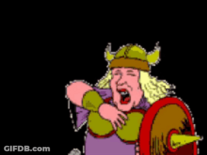 Fat Lady Singing Pixel Woman Warrior GIF