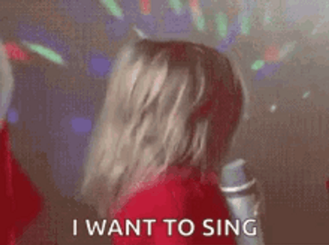 Fat Lady Singing Viral Kid I Want Sing GIF