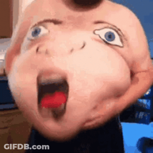 Fat Man Draw Something On His Belly GIF