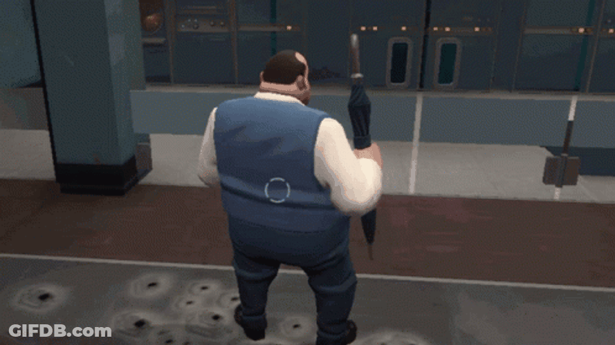 Fat Man Is Like Spinner GIF