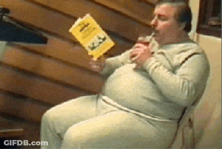 Fat Man Lazy Exercise GIF