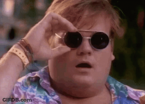 Fat Man Looking Through Sunglasses GIF