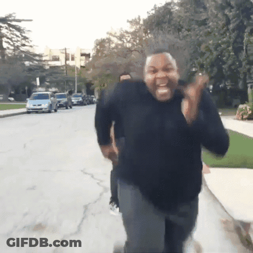 Fat Man Running Session GIF